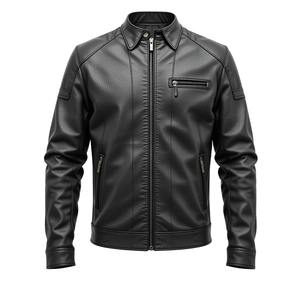 Ropa de Motocicleta Personalizada, Chaqueta de Cuero para Hombre, Diseño Elegante y Duradero, Impermeable, Transpirable, Ropa Casual de Alta Calidad - Product Image 1