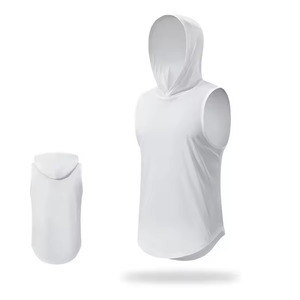 Men's Sports tank <b>Top</b> Quick-dry <b>Loose</b>-<b>fitting</b> <b>Vest</b> Fitness <b>Vest</b> for Men Basketball Training Hooded Fitness <b>Vest</b> - Product Image 4