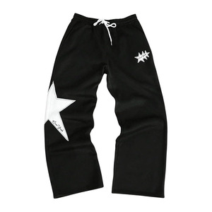 Men's Baggy Sweatpants Wide Leg Sweatpants Y2k Star Graphic Print <b>Stacked</b> Workout <b>Jogger</b> Track Pants Trousers - Product Image 1