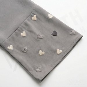 Abaya Bordada Transpirable de Verano e Invierno, Vestido Maxi Tipo Cárdigan con Abertura Frontal, Túnica Árabe para Mujer, Ropa Eid Nida - Product Image 5