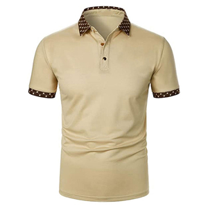 Men Solid Polo Shirt Short Sleeve Cotton CasualOem Softshell Activewear Daily Comfort Wear Stylish Black With Collar And Sleeve - Product Image 1
