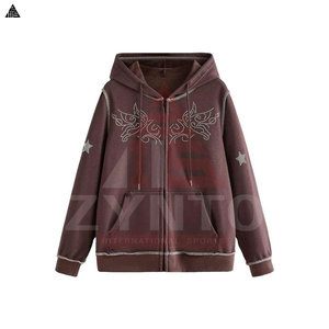 Sudadera con Capucha Premium de Algodón Mezclado con Pedrería para Hombre, Estilo Urbano Básico, Hecha a Medida, Reflectante, Ajustable - Product Image 4