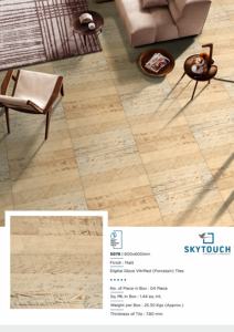 Azulejos para Piso y Pared de Baño, Diseño Madera, Porcelana, Resistentes al Ácido, Antideslizantes, Aislantes del Calor, 10mm de Grosor, 60x60cm - Product Image 2