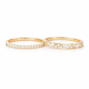Bague de mariage en or 10 carats avec diamant synthétique CVD de 2,00 carats, taille ronde, couleur F, clarté VS1, certifié IGI, diamant cultivé en laboratoire - Product Image 4