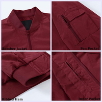 Blousons Bomber pour Hommes au Design Unique et Tendance, Blousons d'Hiver avec Col Montant, Respirants et Élégants