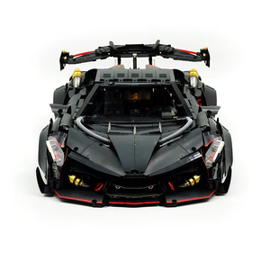 รถแบล็ค มิดไนท์ ซาวด์ โรดสเตอร์ 1:8 MOC 10631 ชุดตัวต่อแบบโมเดล รถฟิวเรียสไฮเทค ของเล่นเสริมสร้างจินตนาการ ของขวัญสำหรับเด็กผู้ชาย - Product Image 4