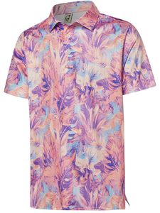 เสื้อกอล์ฟผู้ชายลายดอกไม้สีพาสเทลสำหรับช่องทางการค้าปลีกของคุณ เราให้บริการการจัดหาวัสดุและบริการผลิตแบบ B2B ตามความต้องการ พร้อมขั้นต่ำในการสั่งซื้อที่ยืดหยุ่น - Product Image 2