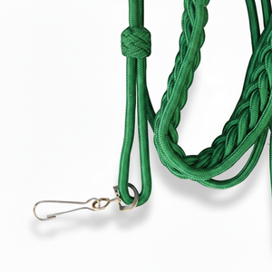 Aiguillette en viscose verte de qualité supérieure, très vendue, avec crochet métallique pour uniformes - Product Image 3