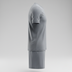 ชุดฟุตบอลแบบ unisex พร้อมกางเกงขาสั้น ชุดเซ็ตสองชิ้นสำหรับเทศกาลเซิร์ฟ ชุดฝึกซ้อมฟุตบอล แห้งเร็ว ชุดกีฬา รับผลิตตามแบบ OEM - Product Image 3