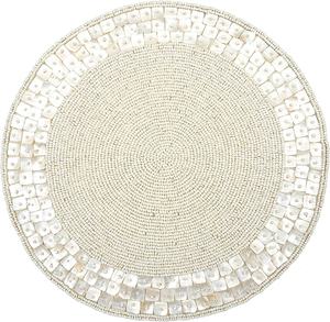 Napperons brodés en nacre et perles de verre, vente directe en usine depuis l'inde, prix de gros - Product Image 1