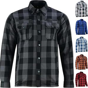 Camisa de Motociclista Ajustada, Cortavientos, de Franela para Invierno, con Forro de Cuero, Diseño Resistente - Product Image 1