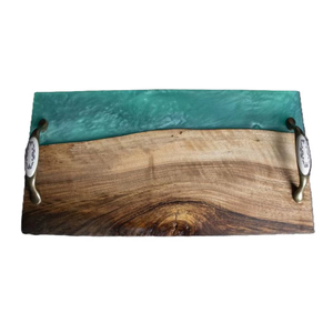 Bandejas Decorativas de Resina Epoxi y Madera, Diseño Recién Elaborado, Bandejas de Madera y Resina, Bandejas de Epoxi a un Precio Muy Accesible - Product Image 1