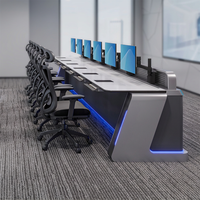 Console de Commande Ergonomique pour Centre de Déploiement - Poste de Travail pour Salle de Contrôle - Système de Mobilier pour Centre de Commande