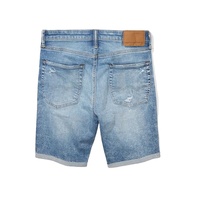Shorts en jean pour hommes, qualité export, personnalisables, élégants, grandes tailles, tricotés, délavés mi-bleus, décontractés, écologiques, respirants, séchage rapide