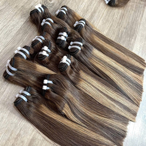 Cheveux naturels bruts, lisses comme des baguettes, en trame, double épaisseur, couleur piano, cheveux humains vietnamiens - Product Image 2