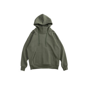 Sweat à capuche surdimensionné de qualité supérieure 100 % coton pour homme, épais et lourd, style streetwear, avec broderie de logo OEM, tissu respirant - Product Image 4