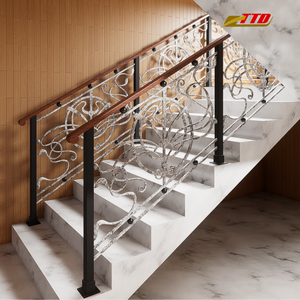 Exquisite Custom Wrought <b>Iron</b> Stair Railing Styles: Elegant, Artistic Handcrafted Metalwork Designs for Upscale Home Interiors - Product Image 2