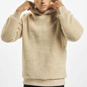 Manteau polaire d'hiver avec capuche, en tissu polaire Sherpa super doux, teint sur une seule face, sans fermeture éclair, pour homme - Product Image 3