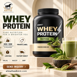 Fournisseur de poudre de protéines de lactosérum à la vanille en marque privée en Malaisie, fabrication OEM de shakes WPC sur mesure, croissance musculaire pour adultes, 20-29g - Product Image 1