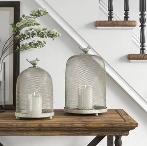 Moderno Portavelas Cuadrado de Hierro con Paneles de Vidrio, Hecho a Mano, Diseño Artístico, Impresión en 1 Color, para Halloween, Pascua, Hogar, Empire Exports - Product Image 2