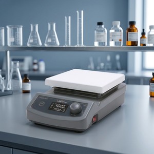 Agitador digital con placa calefactora para experimentos de rendimiento procesual, con rango de temperatura, velocidad, de acero innovador, duradero, para uso científico en balde. - Product Image 4