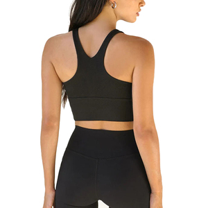 Soutien-gorge de sport rembourré à dos croisé, confortable, style décontracté, prix usine, grande taille, sans armatures, pour femmes - Product Image 6