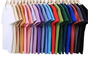 Bangladesh CN Factory Price Custom Logo Embroidery OEM 180G Pure Cotton Crew <b>Neck</b> Short Sleeve Unisex T Shirt - Product Image 5