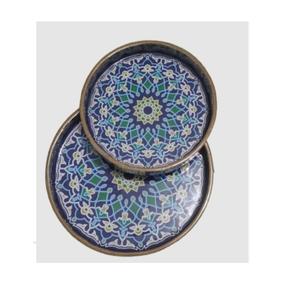 Plateau de service en bois au style unique avec incrustation d'os pour servir des aliments, du café et du thé, qualité supérieure - Product Image 4