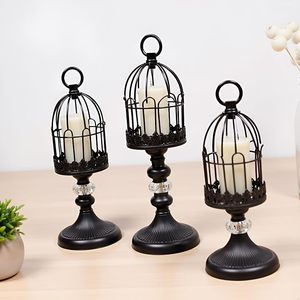 Customized Antique Retro <b>Birdcage</b> Iron Candle Holder Lantern Stand Handmade Heat Resistant Durable <b>Decor</b> Home Wedding Party - Product Image 3