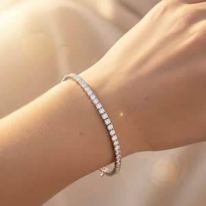 Bracelet tennis en diamants ronds 7,65 carats - Product Image 6