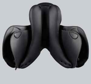 Silla de Montar Inglesa para Salto y Doma Clásica de Contacto Cercano con Cuero Sintético, Arco de Madera y Herrajes de Latón - Product Image 5