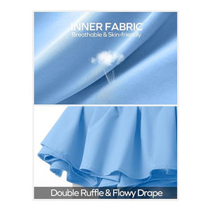 Shorts-jupe de sport en polyester et élasthanne de haute qualité avec logo personnalisé pour femme, idéal pour la gym, le fitness, la course, l'entraînement et le tennis, modèle Inflow - Product Image 4