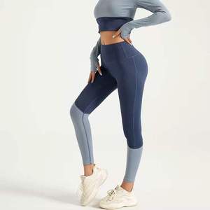 Hot Selling Deep V <b>Shape</b> Tights Women Fitness Push up <b>Leggings</b> High Waisted Workout Yoga Pants - Product Image 1