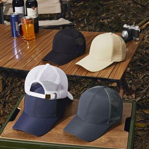 Casquette d'été imperméable à séchage rapide avec protection solaire et visière en maille pour la pêche - Product Image 1