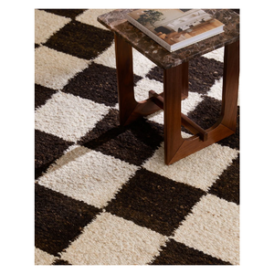 Luxury Checker <b>Flat</b> Weave Wool <b>Rug</b> Handcrafted Modern Area <b>Rug</b> For Home Hotel And Commercial Interiors - Product Image 2