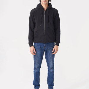 Best Quality 100% Cotton Winter <b>Soft</b> Comfortable Zipper-Up <b>Hoodies</b> with Custom Logo Loose Fit Men's High Street Style - Product Image 3