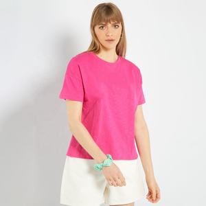 Camiseta de Mujer 2026 Vintage, Corte Regular, Seda/Algodón, Ecológica, Secado Rápido, Diseño Casual de Hombros Caídos, Jersey de 230g - Product Image 6