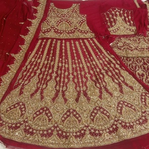 Women's Custom Fabric Maxi Dress with Heavy Embroidered Handwork Wedding Partywear Including Dupatta Women's Fancy Dress - Product Image 2