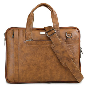 OEM ODM Service Genuine Leather Laptop <b>Bags</b> Wholesale Price Custom Design Leather Made Zipper Closure Laptop <b>Bag</b> - Product Image 4