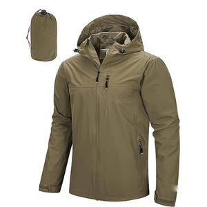 Men Waterproof Outdoor Hiking Running Camping <b>Jackets</b> Men <b>Light</b> <b>Weight</b> Full Zipper Rain <b>Jacket</b> For Men Available Now - Product Image 2