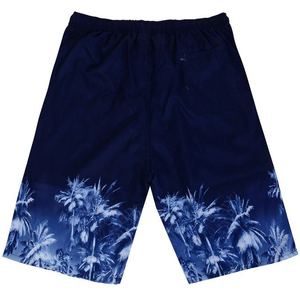 Custom <b>Men</b> Printed Shorts Quick Dry Drawstring Casual Swim <b>Trunks</b> Short Length Mid Waist With Pockets - Product Image 3