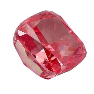 Cojín de diamante cultivado en laboratorio de color rosa, gema suave de tono pastel, corte cuadrado redondeado, piedra elegante para la elaboración de joyería fina. - Product Image 4