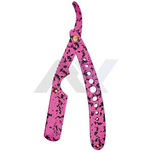 Navaja de Afeitar Profesional para Hombres, Navaja de Afeitar Recta de Seguridad para Barberos, Navaja de Afeitar Recta de Seguridad Roja para Salones - Product Image 5