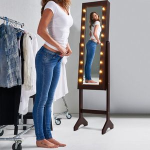 Armadio Portagioie con Luci LED e Specchio, Prodotto Premium - Product Image 1