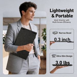 Écran externe pour ordinateur <span class=keywords><strong>portable</strong></span>, multi-LCD, tailles 14 pouces, compatible pour le télétravail, studio haute performance - Product Image 5