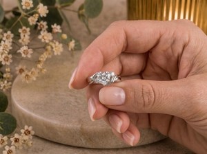 Romantic Moissanite 2CT Heart Cut Crossover Band <b>Ring</b> Original 925 Silver Proposal Gift for Lovers Charms - Product Image 5