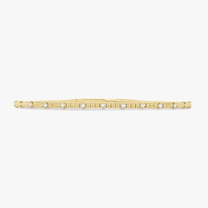 Diamond Station Flexible Bangles 14K 18K Solid Gold Round Lab Grown Push Clasp Dainty Minimalist Stacking Jewelry <b>Cuff</b> <b>Bracelets</b> - Product Image 1