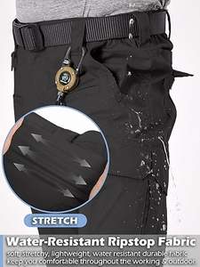 กางเกงทำงานนิรภัยคุณภาพสูงสำหรับผู้ชาย ผ้าโพลีเอสเตอร์ระบายอากาศได้ดี มองเห็นได้ชัดเจน เหมาะสำหรับงานก่อสร้าง - Product Image 3