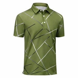 Impression ou broderie personnalisées, polo de golf pour homme de haute qualité, respirant, en coton et polyester, pas cher, anti-transpiration - Product Image 6