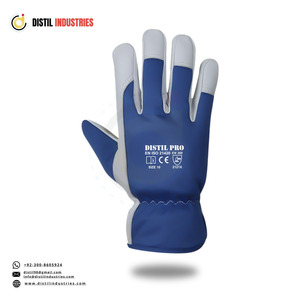 Guantes de Trabajo de Cuero de Buena Calidad a Precio Económico, Guantes Industriales Suaves para Conductor, Guantes de Seguridad de Uso General para Montaje - Product Image 1
